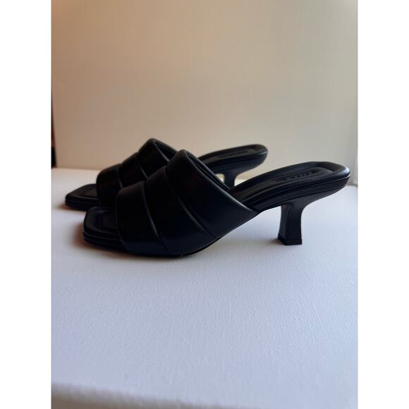 Vince black kitten heel Ceil Mule size 37/ US 7 - Picture 3 of 11